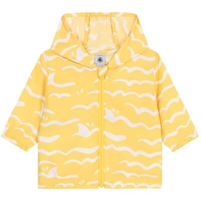 Petit Bateau Baby-jongens anti-uv windjack, geel/wit, 12 Maanden Petit Bateau Baby-jongens anti-uv windjack, geel/wit, 12 Maanden
