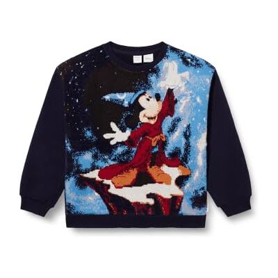 Desigual Jers_Fantasia sweatshirt voor meisjes, Blauw, 10 Jaar Desigual Jers_Fantasia sweatshirt voor meisjes, Blauw, 10 Jaar