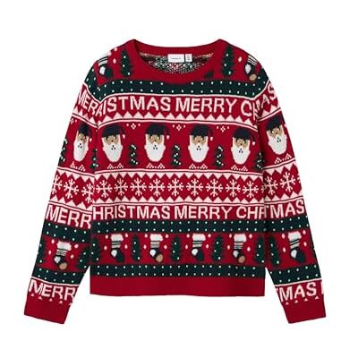 Name it Unisex Nknrastokke Ls Knit gebreide trui, jester rood, 122/128 cm Name it Unisex Nknrastokke Ls Knit gebreide trui, jester rood, 122/128 cm