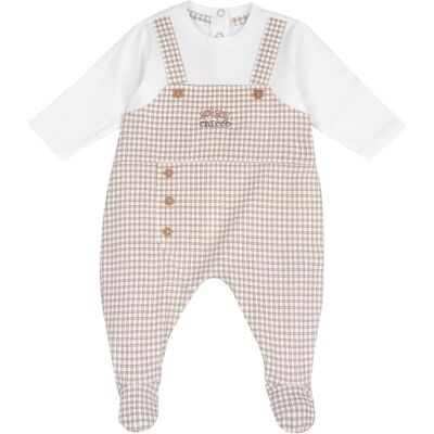 Chicco romper, Natuurlijk bedrukt, 6 Maanden Chicco romper, Natuurlijk bedrukt, 6 Maanden