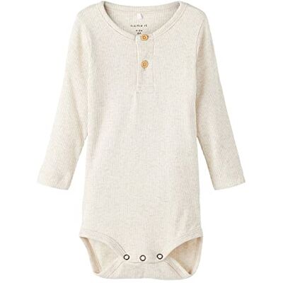 Name it Baby Jongens Nbmkab Ls Body Noos Body met lange mouwen (1 stuk), Peyote Melange, 50 Name it Baby Jongens Nbmkab Ls Body Noos Body met lange mouwen (1 stuk), Peyote Melange, 50