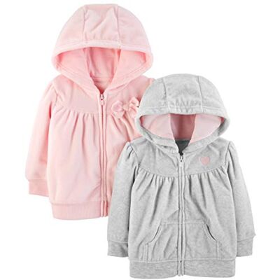 Simple Joys by Carter's Baby- meisjes producten (set van 2), lichtgrijs/roze, 6-9 Maanden Simple Joys by Carter's Baby- meisjes producten (set van 2), lichtgrijs/roze, 6-9 Maanden
