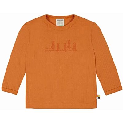 loud + proud Unisex Derby Rib kindershirt met opdruk, GOTS-gecertificeerd, karrood, 62/68 cm loud + proud Unisex Derby Rib kindershirt met opdruk, GOTS-gecertificeerd, karrood, 62/68 cm