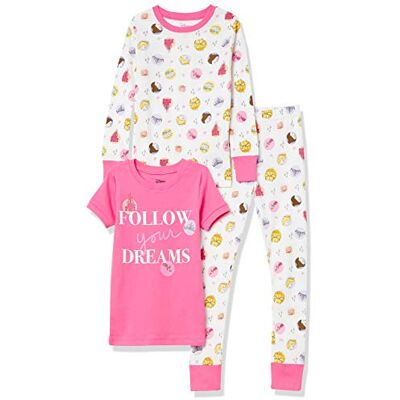 Amazon Essentials Disney Marvel Star Wars meisjespyjamaset (eerder gespot zebra), prinses/stippen, 8 Amazon Essentials Disney Marvel Star Wars meisjespyjamaset (eerder gespot zebra), prinses/stippen, 8