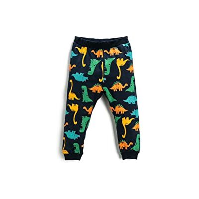 Koton Baby-jongens dinosaurus bedrukte jogger elastische taille sweatpants, Marine Design (02C), 6-9 Maanden Koton Baby-jongens dinosaurus bedrukte jogger elastische taille sweatpants, Marine Design (02C), 6-9 Maanden