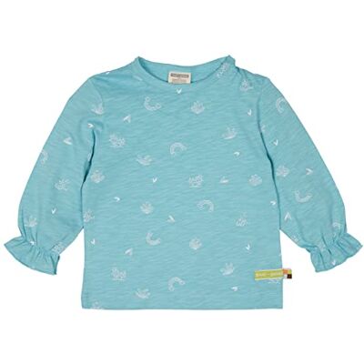 loud + proud Unisex Kids Slub Jersey met print, GOTS-gecertificeerd shirt, cyaan, 74/80, cyaan loud + proud Unisex Kids Slub Jersey met print, GOTS-gecertificeerd shirt, cyaan, 74/80, cyaan