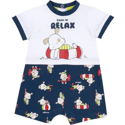 Chicco Romper (1) baby-jongens, Blauw, Preemie, Design in Italië Chicco Romper (1) baby-jongens, Blauw, Preemie, Design in Italië