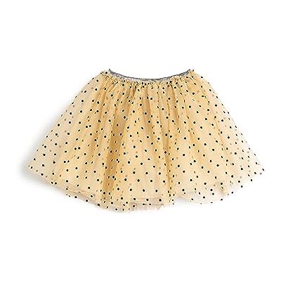Koton Girls Tulle Mini Rok Polka-Dot Lined Relax Cut Elastische Tailleband, 052 (beige), 5-6 Jaar Koton Girls Tulle Mini Rok Polka-Dot Lined Relax Cut Elastische Tailleband, 052 (beige), 5-6 Jaar