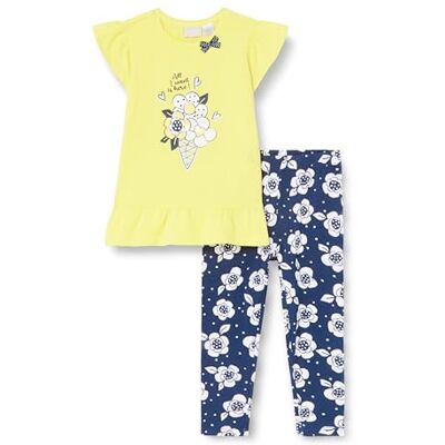 Chicco 2-Delige Set Met T-Shirt En Legging meisjes, Giallo, 6M, Design in Italië Chicco 2-Delige Set Met T-Shirt En Legging meisjes, Giallo, 6M, Design in Italië