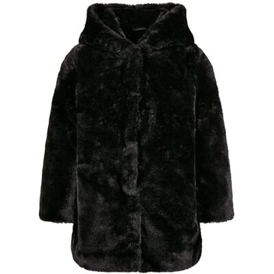 Urban Classics Meisjesjas met capuchon, zwart, 158/164 cm Urban Classics Meisjesjas met capuchon, zwart, 158/164 cm