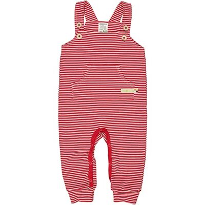 loud + proud Unisex baby tuinbroek, GOTS-gecertificeerde overall, Tomato/Natuur, 50/56 cm loud + proud Unisex baby tuinbroek, GOTS-gecertificeerde overall, Tomato/Natuur, 50/56 cm