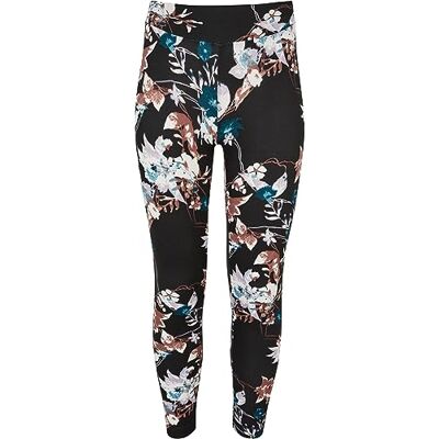 Urban Classics Kids Girls Soft AOP Leggings voor meisjes, Blacksoftflower, 110/116 cm Urban Classics Kids Girls Soft AOP Leggings voor meisjes, Blacksoftflower, 110/116 cm