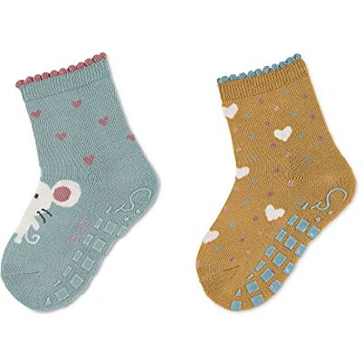 Sterntaler Babysokken voor meisjes met ABS-effect en hartjes. Sterntaler Babysokken voor meisjes met ABS-effect en hartjes.