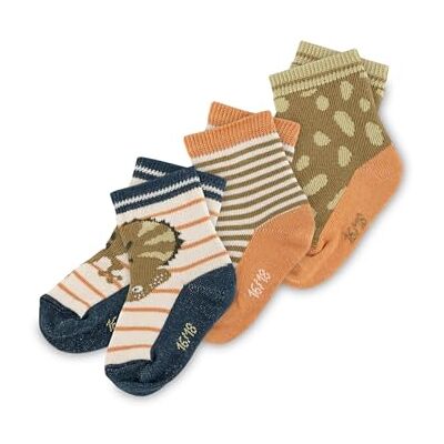 Sigikid Sokken set 3 paar kindersokken voor jongens, groen/oranje/blauw, 25-27 Sigikid Sokken set 3 paar kindersokken voor jongens, groen/oranje/blauw, 25-27
