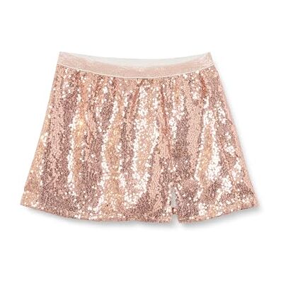 Koton Mini-rok voor meisjes, met pailletten, gevoerde slit detail, roze (274), 7-8 Jaar Koton Mini-rok voor meisjes, met pailletten, gevoerde slit detail, roze (274), 7-8 Jaar