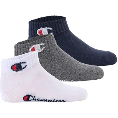 Champion Uniseks sokken voor kinderen en jongens, Blauw (zwart), 31-34 Champion Uniseks sokken voor kinderen en jongens, Blauw (zwart), 31-34