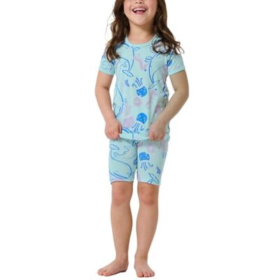 Schiesser Mädchen Schlafanzug Kurz Girls World meisjes Pyjamaset Schiesser Mädchen Schlafanzug Kurz Girls World meisjes Pyjamaset