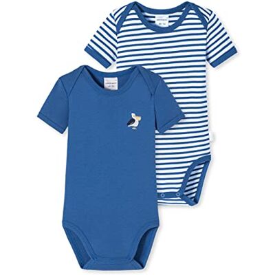 Schiesser 2 stuks body's halve mouwen baby-jongens Baby- en peuterondergoedset Schiesser 2 stuks body's halve mouwen baby-jongens Baby- en peuterondergoedset