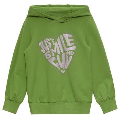 s.Oliver Junior Sweatshirt met capuchon en glitterprint, 7450, 116-122 Große Größen s.Oliver Junior Sweatshirt met capuchon en glitterprint, 7450, 116-122 Große Größen