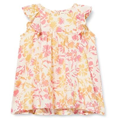 Noa Noa miniature Emilinnm jurk voor meisjes en meisjes, Offwhite/Rose/Yellow Print, 68 Noa Noa miniature Emilinnm jurk voor meisjes en meisjes, Offwhite/Rose/Yellow Print, 68