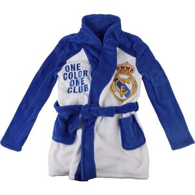 CERDÁ LIFE'S LITTLE MOMENTS Ochtendjas van coral-fleece, Real Madrid, voor kinderen, officieel design, exclusief design met wapen voor kinderen, Wit, 6 jaar CERDÁ LIFE'S LITTLE MOMENTS Ochtendjas van coral-fleece, Real Madrid, voor kinderen, officieel design, exclusief design met wapen voor kinderen, Wit, 6 jaar
