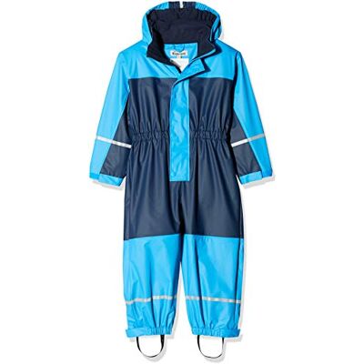 Playshoes Waterdichte regenoverall, regenpak met fleecevoering, blauw (marine 11), 110 cm Playshoes Waterdichte regenoverall, regenpak met fleecevoering, blauw (marine 11), 110 cm