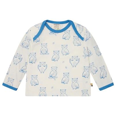 loud + proud Shirt met lange mouwen van biologisch katoen met opdruk, GOTS-gecertificeerd, azuur, 62/68 cm loud + proud Shirt met lange mouwen van biologisch katoen met opdruk, GOTS-gecertificeerd, azuur, 62/68 cm