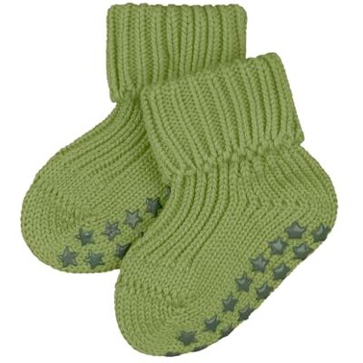 FALKE Uniseks-baby Stopper sokken Catspads Cotton B Hp katoen Noppen op de zool 1 paar, Groen Bamboo 7650, 62-68 FALKE Uniseks-baby Stopper sokken Catspads Cotton B Hp katoen Noppen op de zool 1 paar, Groen Bamboo 7650, 62-68