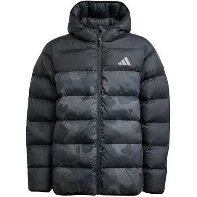 adidas Uniseks-Kind SYNTHETIC DOWN ALLOVER PRINT JACKET, Black, 9-10 Years adidas Uniseks-Kind SYNTHETIC DOWN ALLOVER PRINT JACKET, Black, 9-10 Years