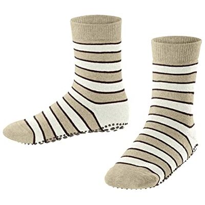 FALKE Uniseks-kind Stopper Sokken Simple Stripes K HP Katoen Noppen op de zool 1 Paar, Beige (Sand Melange 4650) nieuw milieuvriendelijk, 19-22 FALKE Uniseks-kind Stopper Sokken Simple Stripes K HP Katoen Noppen op de zool 1 Paar, Beige (Sand Melange 4650) nieuw milieuvriendelijk, 19-22