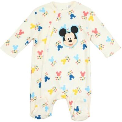 Disney Mickey Romper, comfort en stijl voor baby, ideaal voor de eerste maanden, Mickey Design, Wit, 3 Maanden Disney Mickey Romper, comfort en stijl voor baby, ideaal voor de eerste maanden, Mickey Design, Wit, 3 Maanden