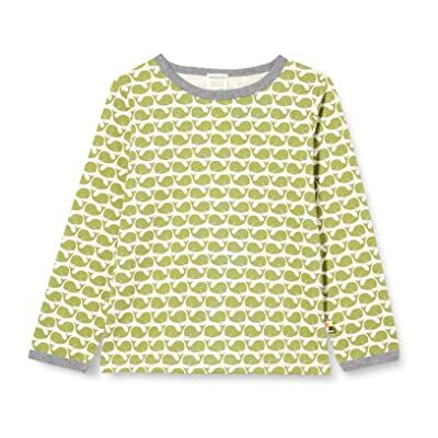loud + proud Uniseks kindershirt met lange mouwen en print, walvis gecertificeerd, GOTS, mos, 98-104 loud + proud Uniseks kindershirt met lange mouwen en print, walvis gecertificeerd, GOTS, mos, 98-104