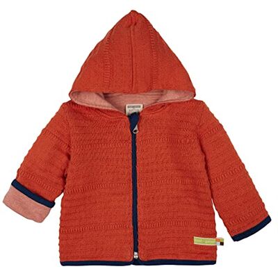 loud + proud Uniseks gebreide kinderjas, GOTS-gecertificeerd jack, bruin (cinnamon), 74-80 loud + proud Uniseks gebreide kinderjas, GOTS-gecertificeerd jack, bruin (cinnamon), 74-80