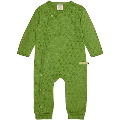 loud + proud Uniseks baby jacquard gebreid, GOTS gecertificeerde overall, gras, 74/80 cm loud + proud Uniseks baby jacquard gebreid, GOTS gecertificeerde overall, gras, 74/80 cm