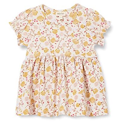 Noa Noa miniature Kittynnm Jurk voor meisjes, Offwhite/Yellow Print, 62 Noa Noa miniature Kittynnm Jurk voor meisjes, Offwhite/Yellow Print, 62