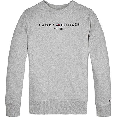 Tommy Hilfiger Essential sweatshirt sweatshirts unisex kinderen, grijs (Light Grey Heather)., 10 Jaar Tommy Hilfiger Essential sweatshirt sweatshirts unisex kinderen, grijs (Light Grey Heather)., 10 Jaar