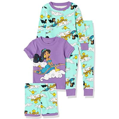 Amazon Essentials Disney Marvel Star Wars Peuter Meisjes Pyjama Set (eerder gespot zebra), 4 stuks, prinses Jasmine, 3T Amazon Essentials Disney Marvel Star Wars Peuter Meisjes Pyjama Set (eerder gespot zebra), 4 stuks, prinses Jasmine, 3T