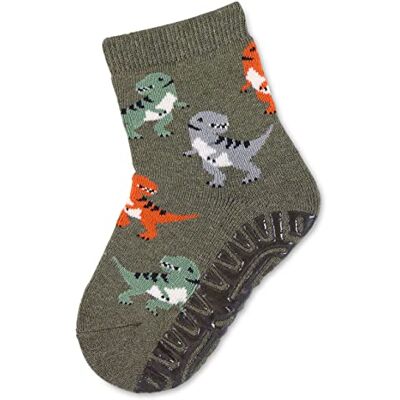 Sterntaler Baby jongens tegels sokken baby FLI Soft Dinos kousen tegels anti-slip sokken baby met dinomotief en volledig pluche groen, groen, gemêleerd, 18 EU Sterntaler Baby jongens tegels sokken baby FLI Soft Dinos kousen tegels anti-slip sokken baby met dinomotief en volledig pluche groen, groen, gemêleerd, 18 EU