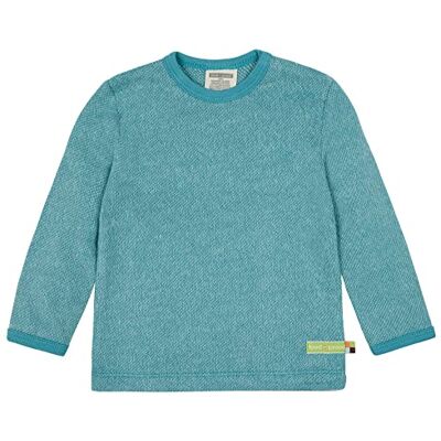 loud + proud Uniseks kindershirt, melange gebreid, GOTS-gecertificeerd shirt, Topaz, 74-80 loud + proud Uniseks kindershirt, melange gebreid, GOTS-gecertificeerd shirt, Topaz, 74-80
