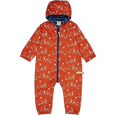 loud + proud Unisex baby waterafstotend, GOTS gecertificeerde overall, terracotta, 50/56 cm loud + proud Unisex baby waterafstotend, GOTS gecertificeerde overall, terracotta, 50/56 cm