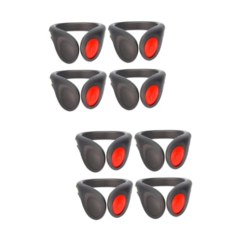 Kisangel 8 Stuks Clips Voor Nachtloopuitrusting Jogger Mannen Geleide Schoenklem Schoen Veiligheidsclip Licht Schoen Licht Clips Schoen Clips Verlichte Schoenclips Sport- Lopende Uitrusting