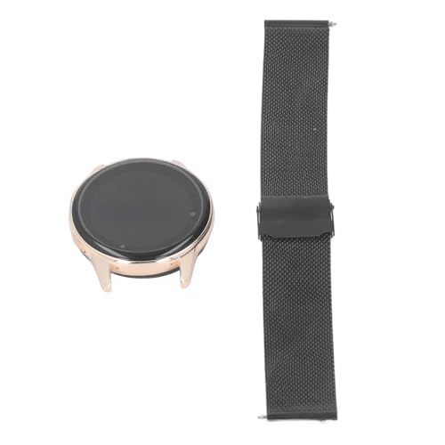 Shanrya Hardloophorloge, Fitnesshorloge van Gehard Glas Draadloos Bellen Meerdere Sportmodi met Siliconen Horlogeband voor Dagelijks Gebruik (BLACK)