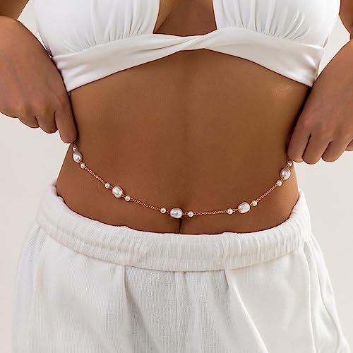 Cubahop Pearl Taille Buikketting Body Chain Sieraden Accessoires voor Vrouwen en Meisjes