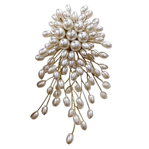 OwKay Broches Broche Pin Vintage Prachtige Broche Vrouwelijke Temperament Jasje Parel Accessoires Broche Sieraden Corsage Winter Bruiloft Elegante Jurk Broche Pins Cadeau