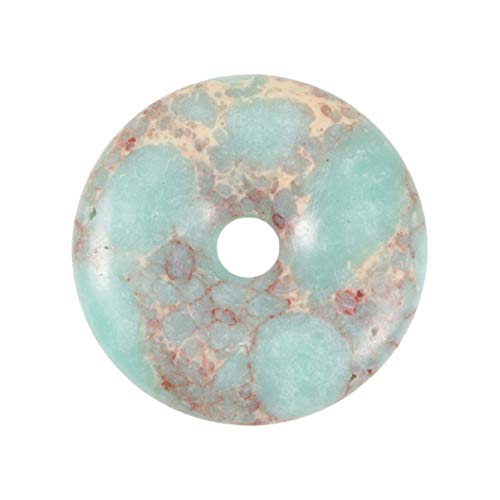 HEALLILY Turquoise Hanger Jade Sieraden Hanger Donut Hanger Groene Edelstenen Hangers Van Natuursteen Edelsteen Kristal Sieraden Kralen En Bevindingen Labret Sieraden Vuller Smaragd