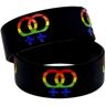 Milisten 2 Stuks homoseksuele polsband relatie armbanden biseksueel paren armbanden siliconen armband homoseksuele trots armband sport- polsbandje draagriem minnaars