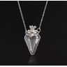 HCMA 1PC Glas Hart Flacon Crematie Hanger Ketting Ash Case Houder Aandenken Ketting Gedenkteken Sieraden Urn Ketting voor Ash