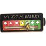 TGMALL Social Battery Pin, Grappige Social Broche Mood Pin, Social Battery Slider, Plezier Emotioneel 7 Dagen Een Week Gelukkige Emaille Pins,Social Batterij Reversspin, Batterij Emaille Pin