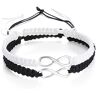 LIUJZZJ 2 Matching Yin Yang Verstelbare Koord Armband Vriendschap Relatie Vriend Vriendin Valentijnsdag Beste Vriend Armband met Gift Card