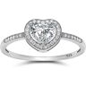 CASOTA Verlovingsring trouwring 925 sterling zilver Zirconia hart ringen verlovings trouwring (Size : U-1/2)